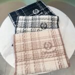 Chanel Classic Black and White Chanel Style Pattern 100% Sheep Wool Scarf  Size: 32*186cm - Image 2
