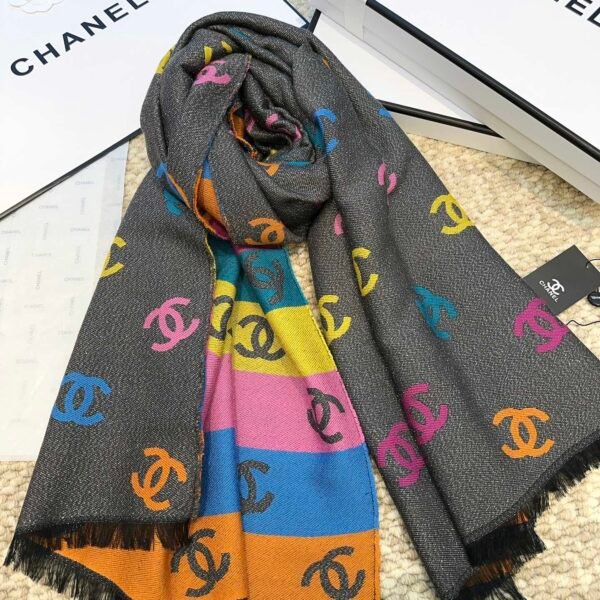 Chanel rainbow scarf  Size: 187 * 69 cm