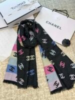 Chanel rainbow scarf  Size: 187 * 69 cm
