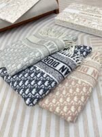 DIOR double-sided cashmere scarf with letters Size: 45*200cm - Image 3