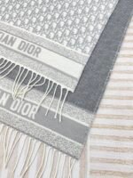 DIOR double-sided cashmere scarf with letters Size: 45*200cm - Image 7