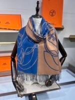 Hermes high-end 100% cashmere scarf Size: 40*195cm