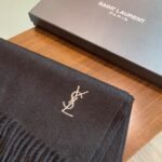 YSL 100% cashmere scarf Size: 30*200cm - Image 8