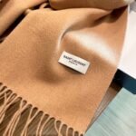 YSL 100% cashmere scarf Size: 30*200cm - Image 8