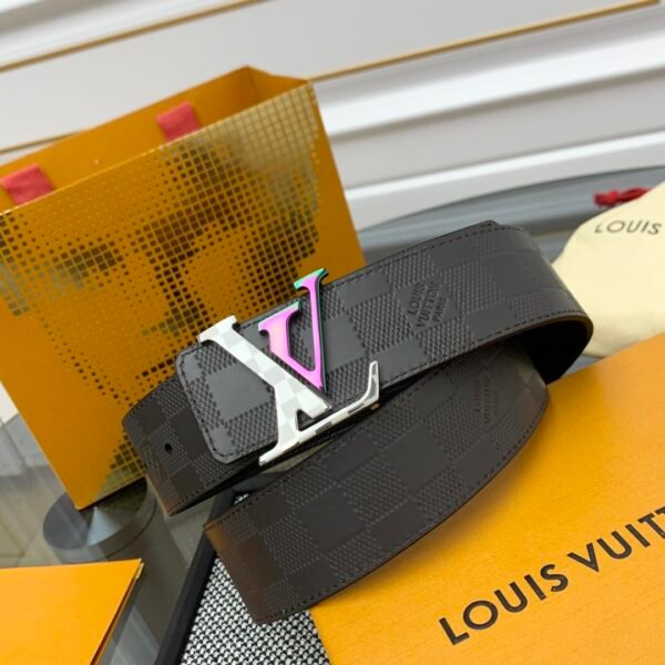 Louis Vuitton LV Check Double-sided Belt  Width: 4.0cm