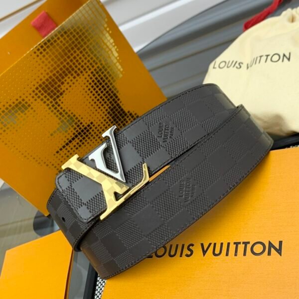 Louis Vuitton LV Check Double-sided Belt  Width: 4.0cm