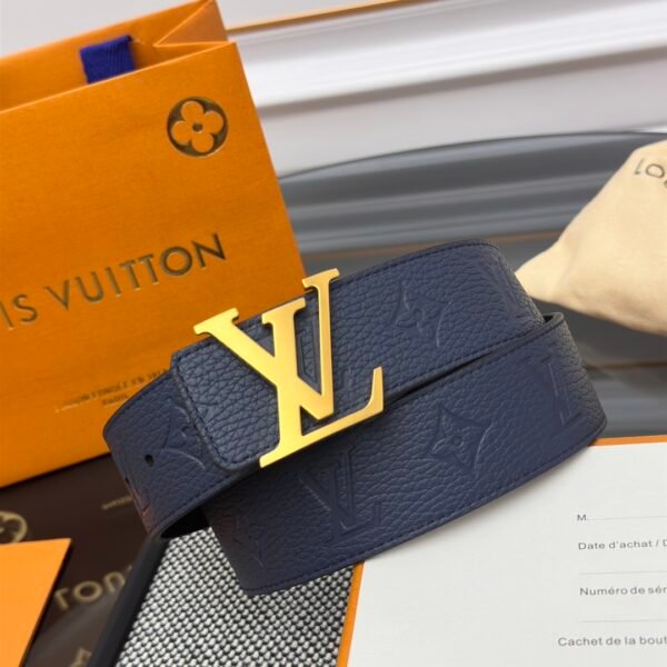 Louis Vuitton LV Taurillon Double-sided Belt Width: 4.0cm
