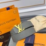 Louis Vuitton LV Taurillon Double-sided Belt Width: 4.0cm