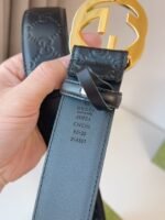 GUCCI Interlocking Double G Buckle Belt Width: 4.0cm - Image 6