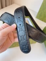 GUCCI Interlocking Double G Buckle Belt Width: 4.0cm - Image 5