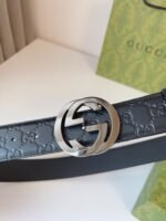 GUCCI Interlocking Double G Buckle Belt Width: 4.0cm - Image 8