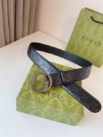 GUCCI Interlocking Double G Buckle Belt Width: 4.0cm - Image 7
