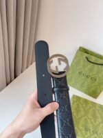 GUCCI Interlocking Double G Buckle Belt Width: 4.0cm - Image 6