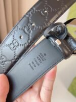 GUCCI Interlocking Double G Buckle Belt Width: 4.0cm - Image 5