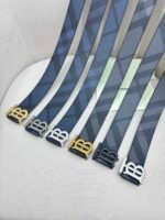 BURBERRY Men's Metal Buckle Top Layer Leather Double-Sided Belt Width: 4.0cm - Image 2