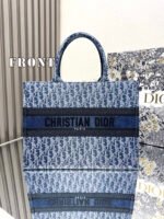 Dior book tote denim blue 【medium 】shopping bag - Image 2