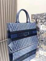 Dior book tote denim blue 【medium 】shopping bag - Image 5