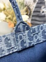 Dior book tote denim blue 【medium 】shopping bag - Image 8