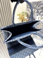 Dior book tote denim blue 【medium 】shopping bag - Image 6