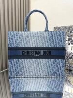Dior book tote denim blue 【Large Size】shopping bag - Image 7
