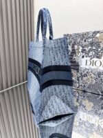 Dior book tote denim blue 【Large Size】shopping bag - Image 8