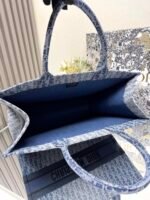 Dior book tote denim blue 【Large Size】shopping bag - Image 4