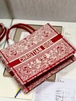 Dior Croce Heart Red 【Medium】 Embroidered Shopping Bag - Image 5