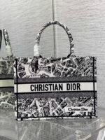 Dior【Medium】Embroidered Shopping Bag - Image 5