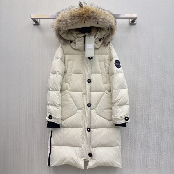 Canada Goose Casual Raccoon Fur Collar Down Jacket