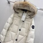 Canada Goose Casual Raccoon Fur Collar Down Jacket - Image 8