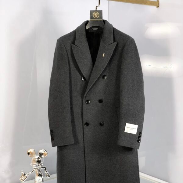 YSL 2024 autumn and winter new men's cashmere Kensington coat