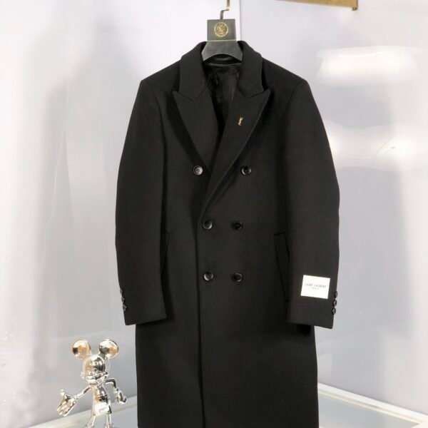 YSL 2024 autumn and winter new men's cashmere Kensington coat