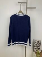 YSL college style autumn and winter new knitted cardigan jacket - Image 3