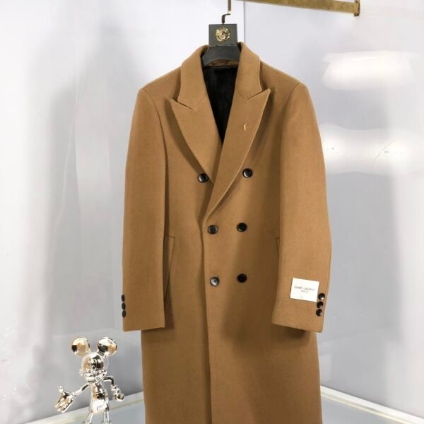 YSL 2024 autumn and winter new men's cashmere Kensington coat