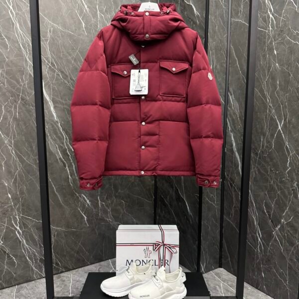 Moncler Fornas Men's Short Down Jacket with Removable Hood