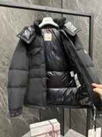 Moncler Fornas Men's Short Down Jacket with Removable Hood - Image 4