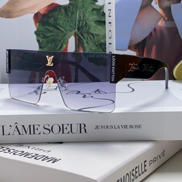 Louis Vuitton 2024 new metal square one-piece sunglasses for men and women