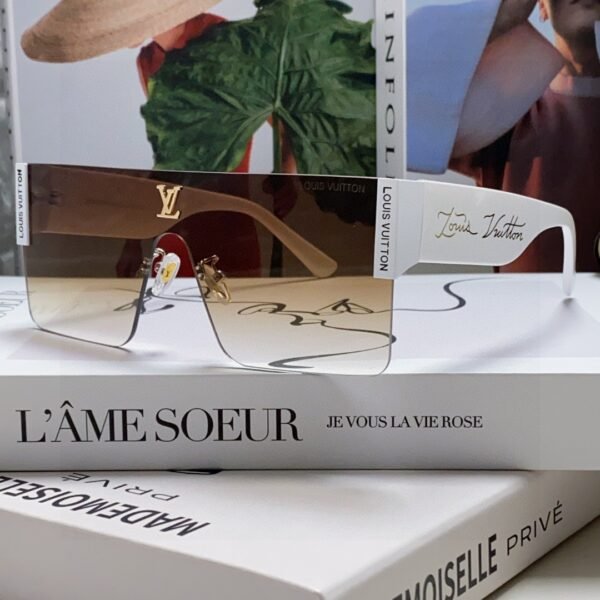 Louis Vuitton 2024 new metal square one-piece sunglasses for men and women