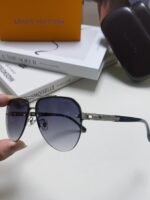 Louis Vuitton 2024 Sunglasses Aviator Metal Oval Half Frame Sunglasses for Men and Wome - Image 6