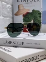 Louis Vuitton 2024 Sunglasses Aviator Metal Oval Half Frame Sunglasses for Men and Wome - Image 2