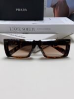 Prada 24-year new three-dimensional square frame sunglasses - Image 5