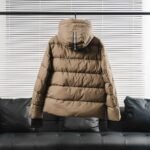 Canada Goose 24FW new logo solid color hooded down jacket unise - Image 6