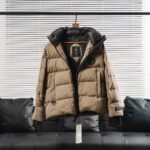 Canada Goose 24FW new logo solid color hooded down jacket unise - Image 2