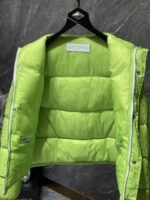 Chrome Hearts Dark Pattern Series Fluorescent Green Down Jacket - Image 3