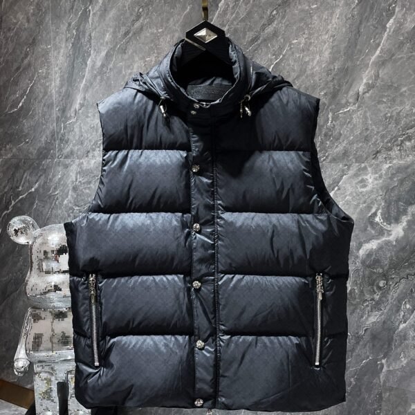 Chrome Hearts Hooded Down Vest