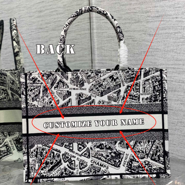 Dior【Medium】Embroidered Shopping Bag