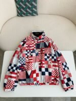 Louis Vuitton SS24 Logo PatchworkMandarin-collar Jacket