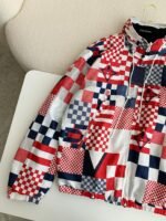 Louis Vuitton SS24 Logo PatchworkMandarin-collar Jacket - Image 9