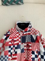 Louis Vuitton SS24 Logo PatchworkMandarin-collar Jacket - Image 8