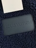 Louis Vuitton Embossed leather patch longsleeve fleece jacket - Image 7